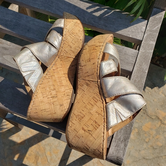 Born Orthotic Platform Wedge Slip-On Mule Sandals - Picture 8 of 9